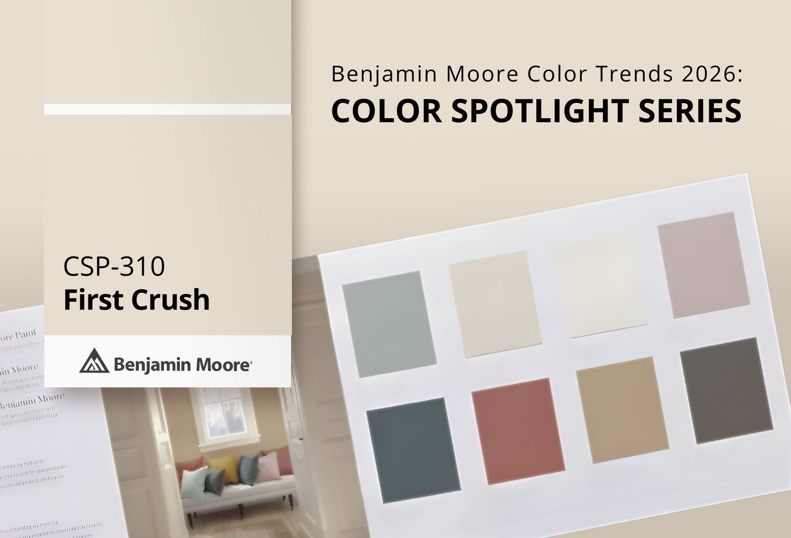 First Crush CSP‑310 | Benjamin Moore Color Trends 2026 | Clement's Paint