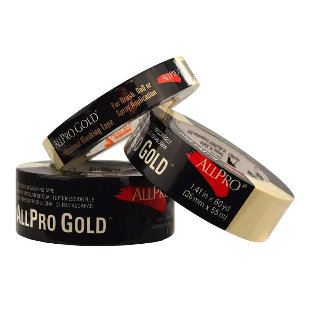 ALLPRO gold masking tape, available at Clement's Paint in Austin, TX. 