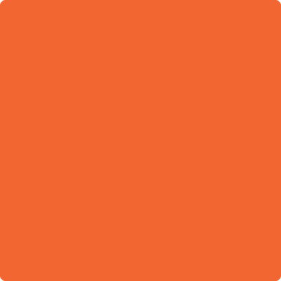 2014-20: Rumba Orange  a paint color by Benjamin Moore avaiable at Clement's Paint in Austin, TX.