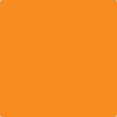 2017-10: Orange Juice  a paint color by Benjamin Moore avaiable at Clement's Paint in Austin, TX.