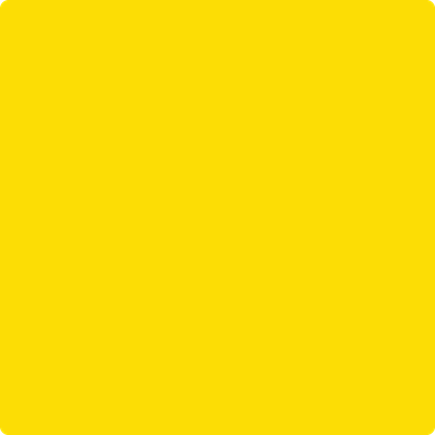 2022-30: Bright Yellow  a paint color by Benjamin Moore avaiable at Clement's Paint in Austin, TX.