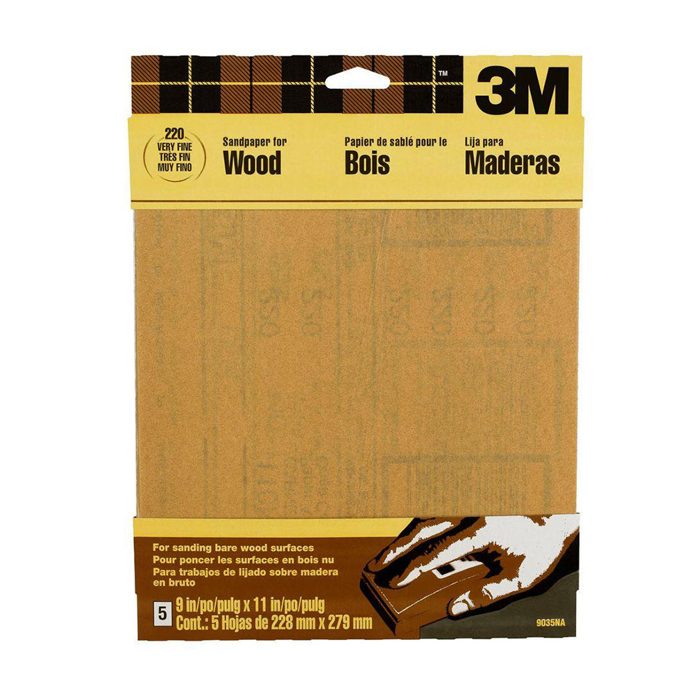 3M Garnet sandpaper packs, available at Clement's Paint in Austin, TX. 