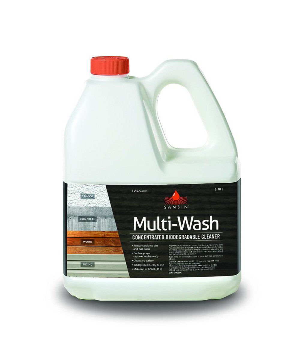 Sansin Multi Wash Cleaner, available at Clement's Paint in Austin, TX.