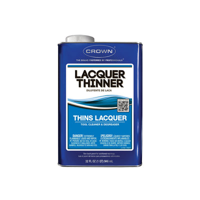 Crown lacquer thinner, available at Clement's Paint in Austin, TX.