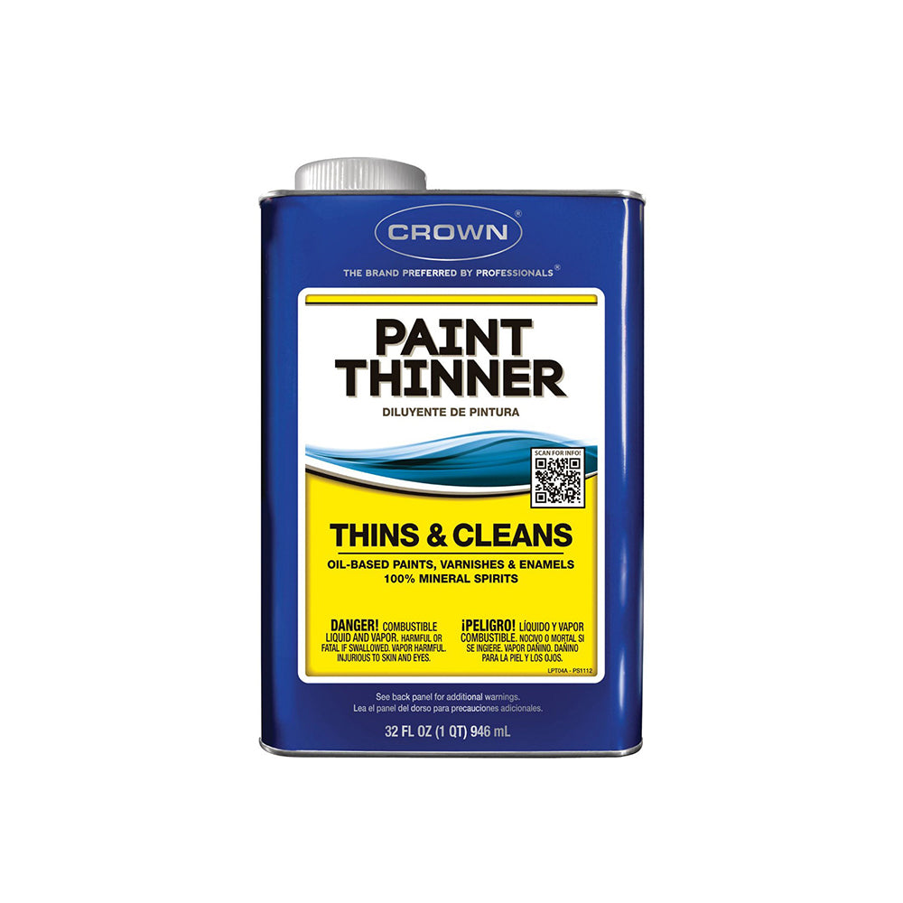 Crown paint thinner, available at Clement's Paint in Austin, TX. 