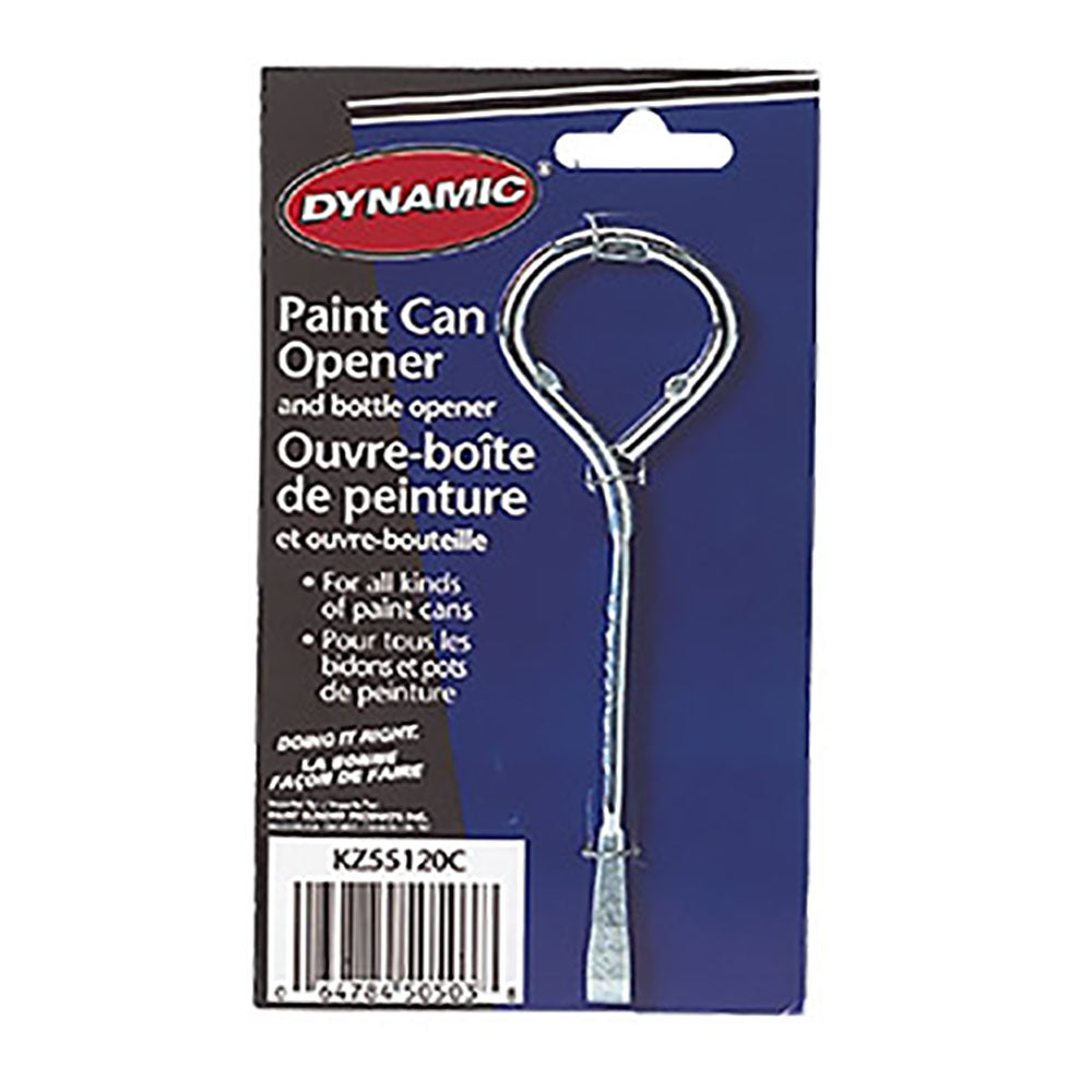 silver handheld metal paint can opener 