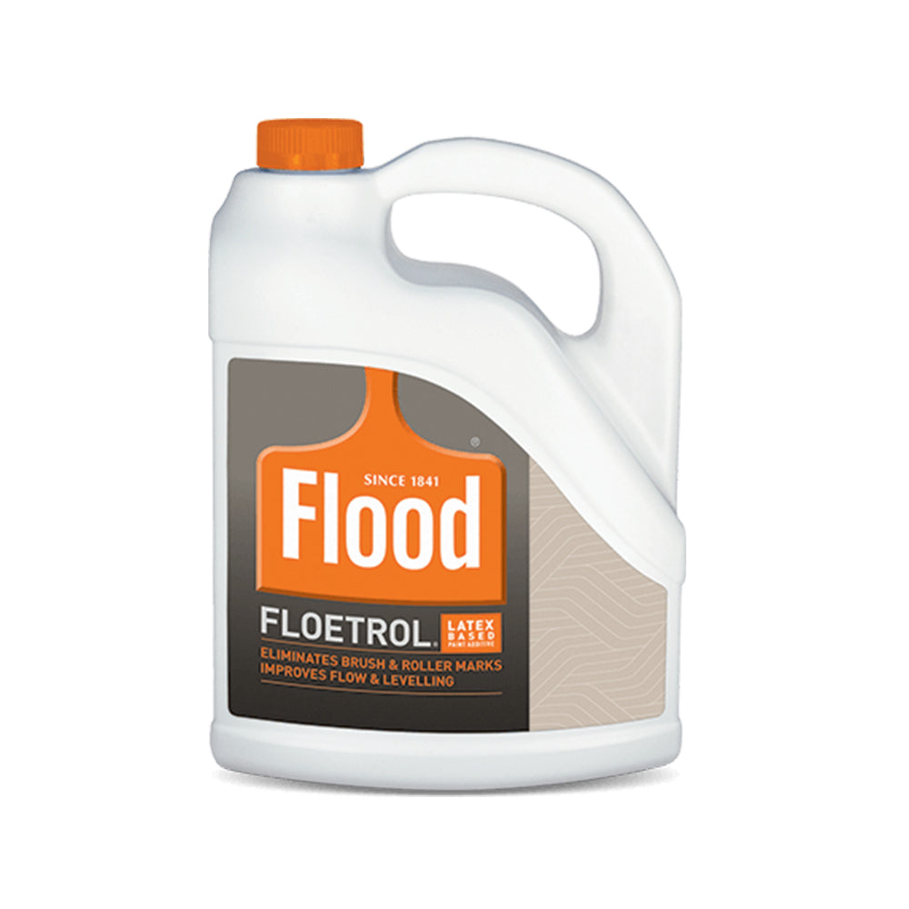 Flood floetrol latex paint additive, available at Clement's Paint in Austin, TX.