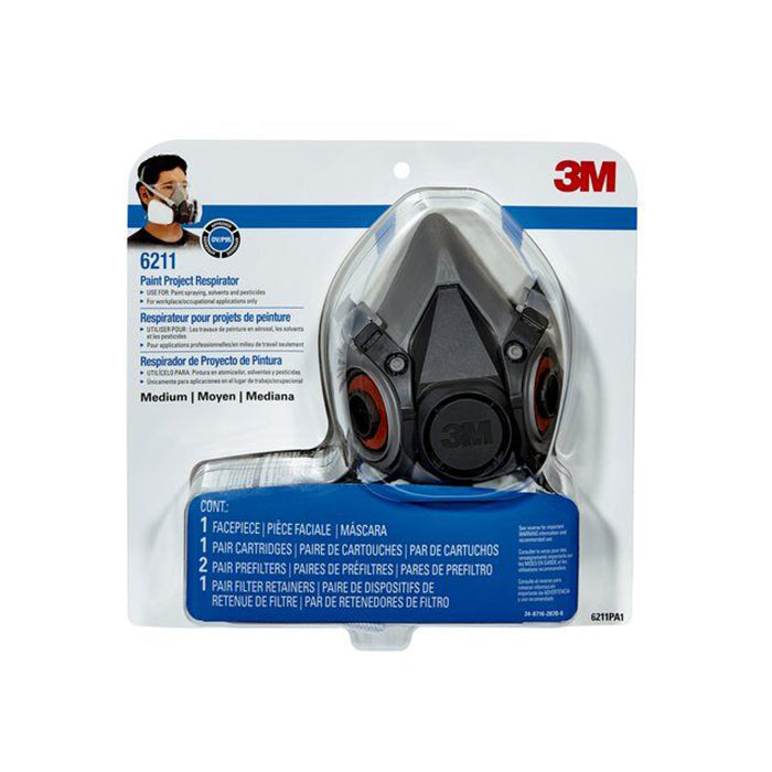 3M Paint project respirator in Medium 6211, available at Clement's Paint in Austin, TX.